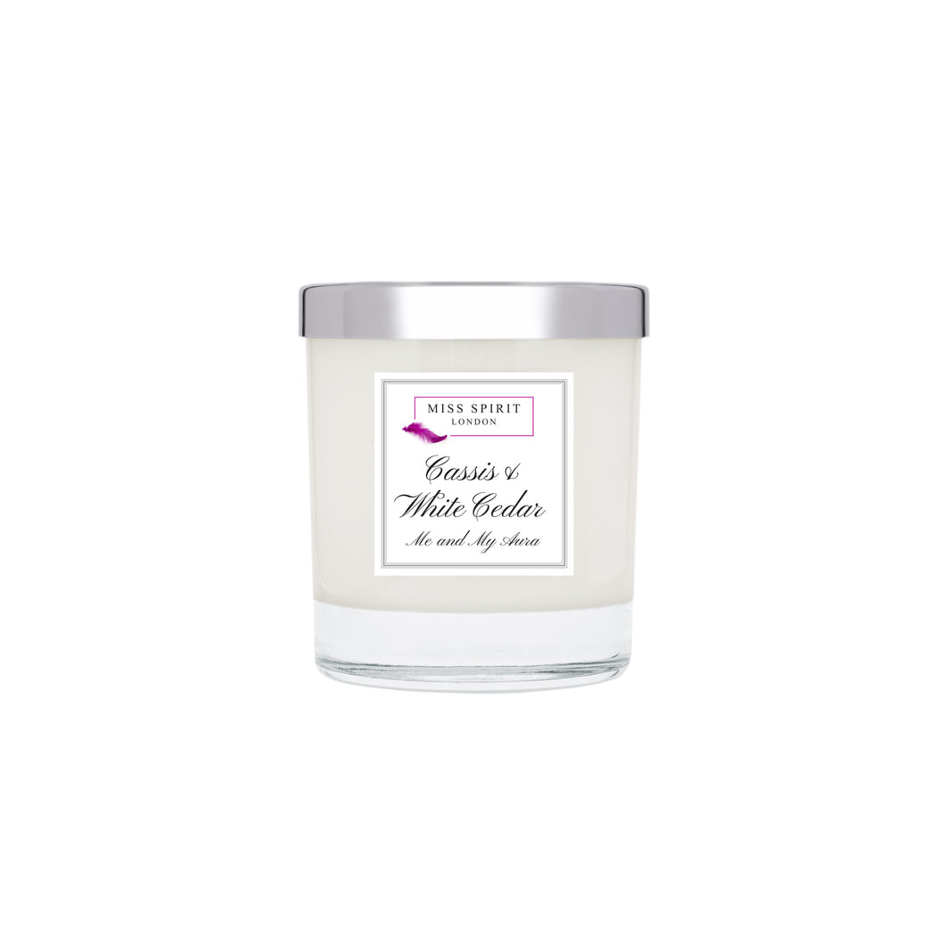 Cassis & White Cedar Candle 220gm